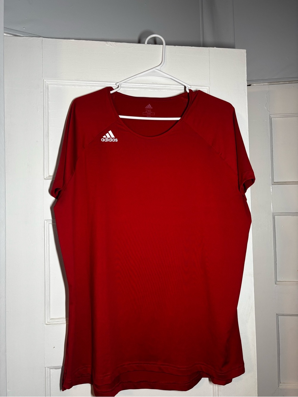adidas Red Crewneck Athletic Shirt